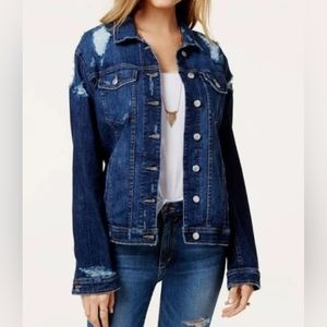 Joe's Jeans Trucker Distressed Denim Jacket